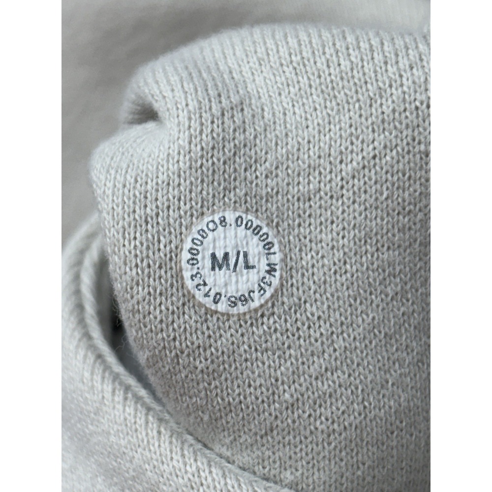 Lululemon Women Cream Scuba Oversized Half Zip Cropped Pullover Sweatshirt M/L - Picture 15 of 16
